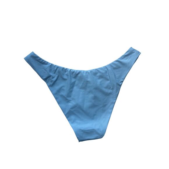 5/$25 J. Crew Curved-Waist Cheeky Bikini Swimsuit Blue Bottom S Small New - Picture 4 of 7